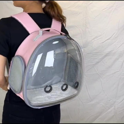 Pet Backpack Hamster Carrier Transparent Small Animal Carrier