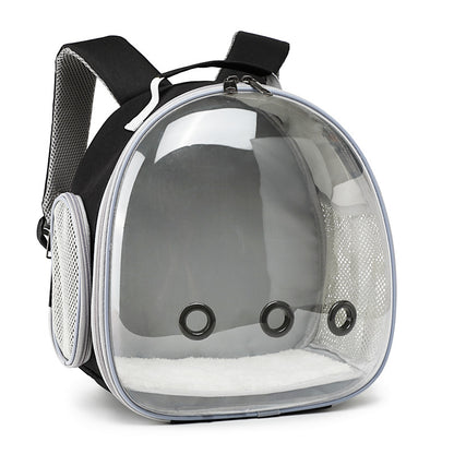 Pet Backpack Hamster Carrier Transparent Small Animal Carrier