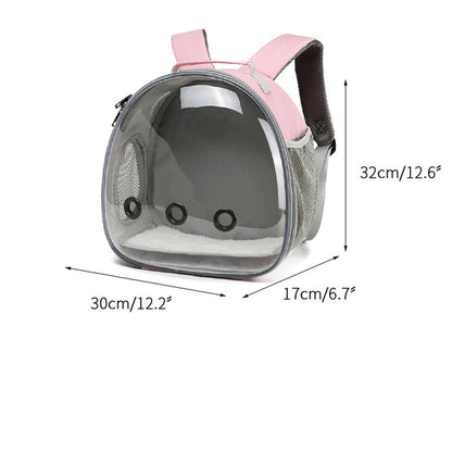 Pet Backpack Hamster Carrier Transparent Small Animal Carrier