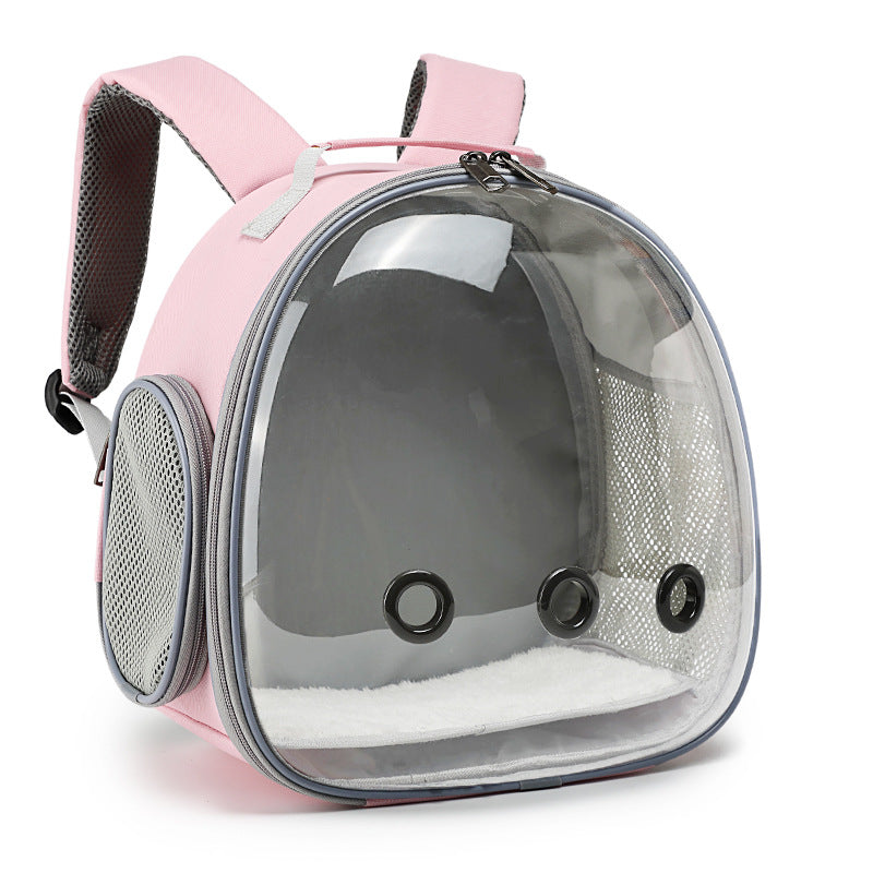 Pet Backpack Hamster Carrier Transparent Small Animal Carrier