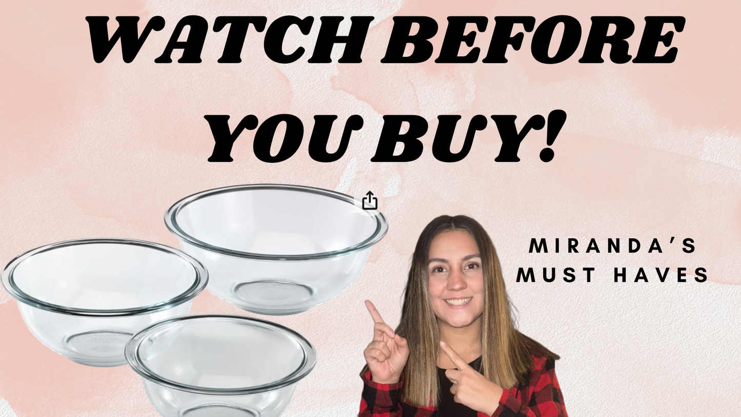 Pyrex Sculpted (3-Pack) Glass Mixing Bowls Set With Plastic Lids For Prepping, Baking and Cooking, Preheated Oven, Dishwasher, Freezer, and Microwave Safe
