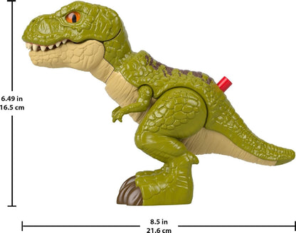 Fisher-Price Imaginext Jurassic World Dinosaur Action Figure with Kid-Activated Motion, 8-inch Tyrannosaurus Rex Dino Toy