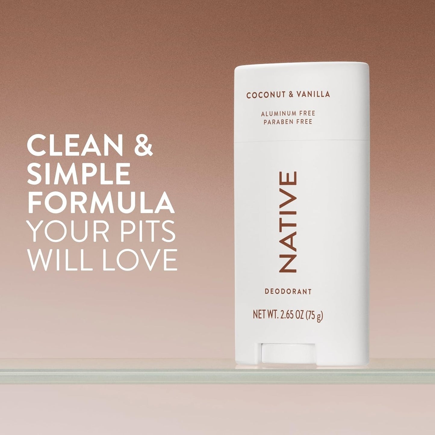 Native Deodorant Contains Naturally Derived Ingredients, 72 Hour Odor Control | Deodorant for Women and Men, Aluminum Free with Baking Soda, Coconut Oil and Shea Butter | Coconut & Vanilla