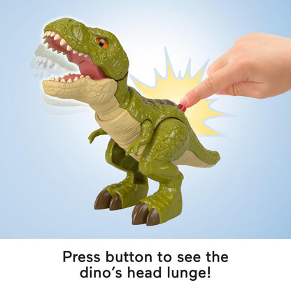 Fisher-Price Imaginext Jurassic World Dinosaur Action Figure with Kid-Activated Motion, 8-inch Tyrannosaurus Rex Dino Toy