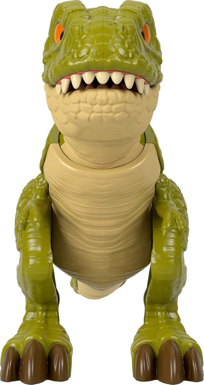 Fisher-Price Imaginext Jurassic World Dinosaur Action Figure with Kid-Activated Motion, 8-inch Tyrannosaurus Rex Dino Toy