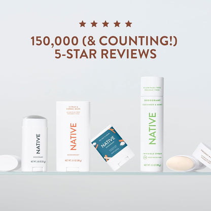 Native Deodorant Contains Naturally Derived Ingredients, 72 Hour Odor Control | Deodorant for Women and Men, Aluminum Free with Baking Soda, Coconut Oil and Shea Butter | Coconut & Vanilla