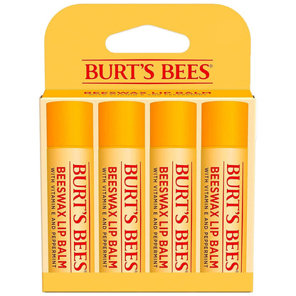 Burt's Bees Lip Balm - Original Beeswax 12 Count Pack in Bulk, Lip Moisturizer With Responsibly Sourced Beeswax, Tint-Free, Natural Origin Conditioning Treatment, 12 Tubes, 0.15 oz