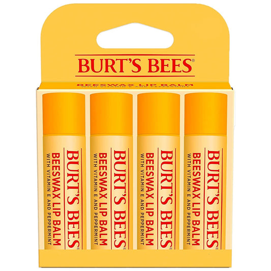 Burt's Bees Lip Balm - Original Beeswax 12 Count Pack in Bulk, Lip Moisturizer With Responsibly Sourced Beeswax, Tint-Free, Natural Origin Conditioning Treatment, 12 Tubes, 0.15 oz